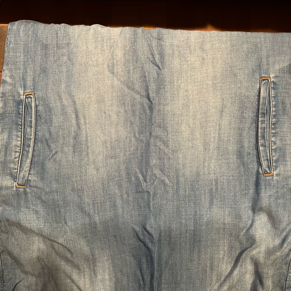 NWT Chelsea & Violet Light Wash Jean Dress with frayed hem Size S - Picture 13 of 14